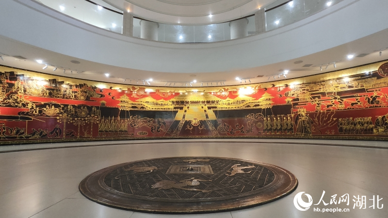 云夢縣博物館大廳。人民網(wǎng)記者 王郭驥攝